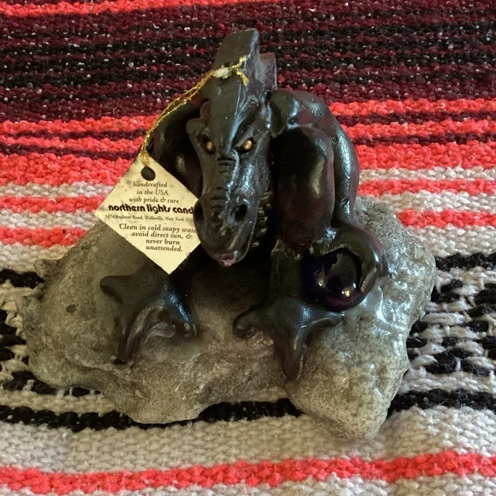 Northern Lights Dragon Candle